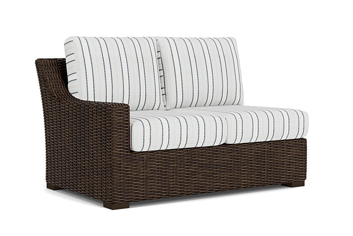 Lloyd Flanders - Mesa Right Arm Loveseat In Pecan Finish With Tamer Fog Fabric - 2980510862037 view 1