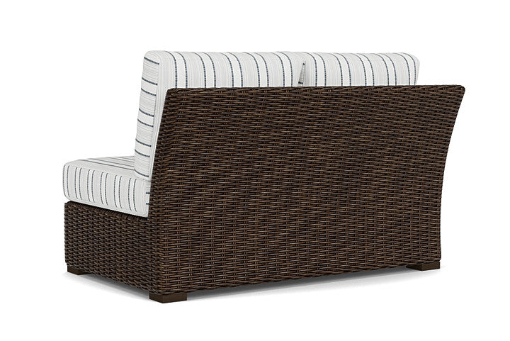 Lloyd Flanders - Mesa Right Arm Loveseat In Pecan Finish With Tamer Fog Fabric - 2980510862037 view 2