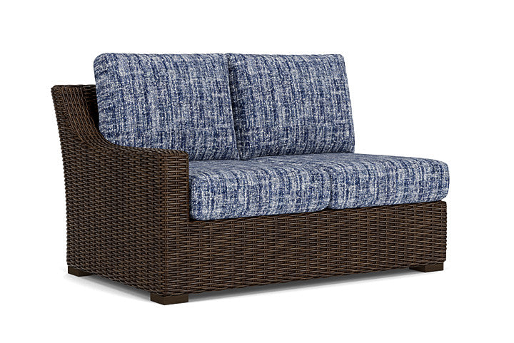 Lloyd Flanders - Mesa Right Arm Loveseat In Pecan Finish With Visions Cobalt Fabric - 298051086683 view 1