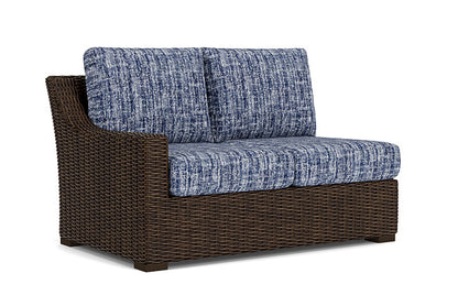 Lloyd Flanders - Mesa Right Arm Loveseat In Pecan Finish With Visions Cobalt Fabric - 298051086683 view 1