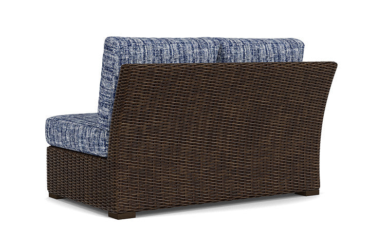 Lloyd Flanders - Mesa Right Arm Loveseat In Pecan Finish With Visions Cobalt Fabric - 298051086683 view 2