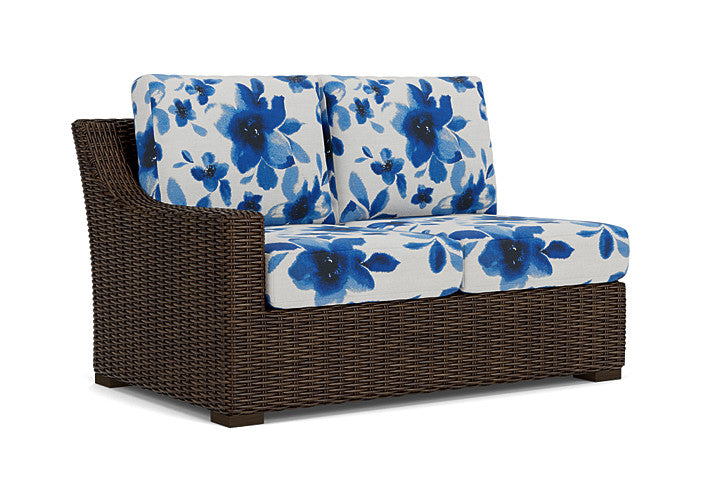 Lloyd Flanders - Mesa Right Arm Loveseat In Pecan Finish With Watercolor Blossom Capri Fabric - 298051086672 view 1