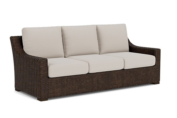 Lloyd Flanders - Mesa Sofa In Pecan Finish With Azulu Twine Fabric - 2980550862034 view 1