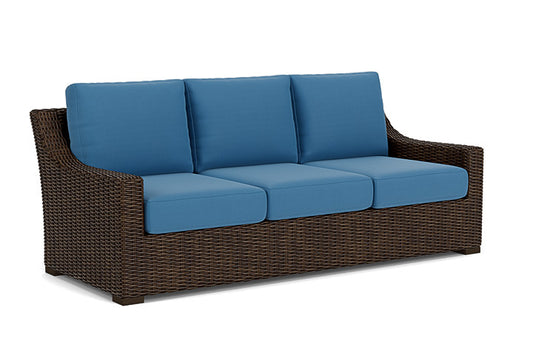 Lloyd Flanders - Mesa Sofa In Pecan Finish With Bamboo Bay Sky Fabric - 2980550862007 view 1