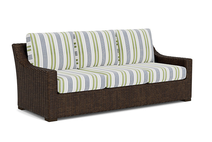Lloyd Flanders - Mesa Sofa In Pecan Finish With Berkely Hall Green Fabric - 2980550862062 view 1