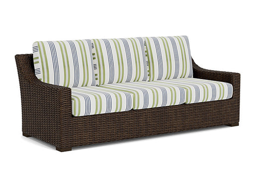 Lloyd Flanders - Mesa Sofa In Pecan Finish With Berkely Hall Green Fabric - 2980550862062 view 1