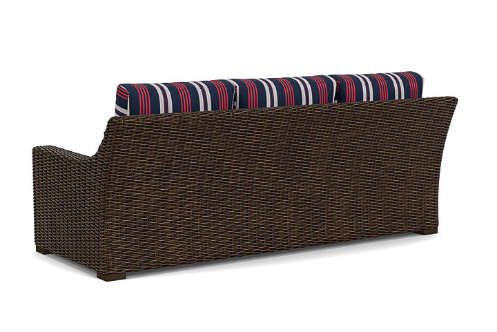 Lloyd Flanders - Mesa Sofa In Pecan Finish With Berkely Hall Navy Fabric - 2980550862063 view 2