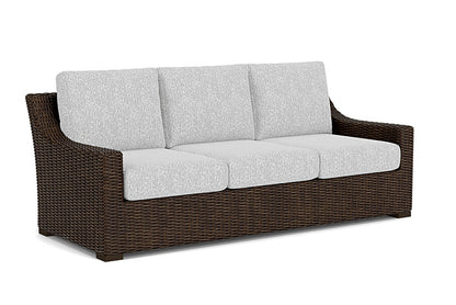 Lloyd Flanders - Mesa Sofa In Pecan Finish With Burson Domino Fabric - 2980550862035 view 1