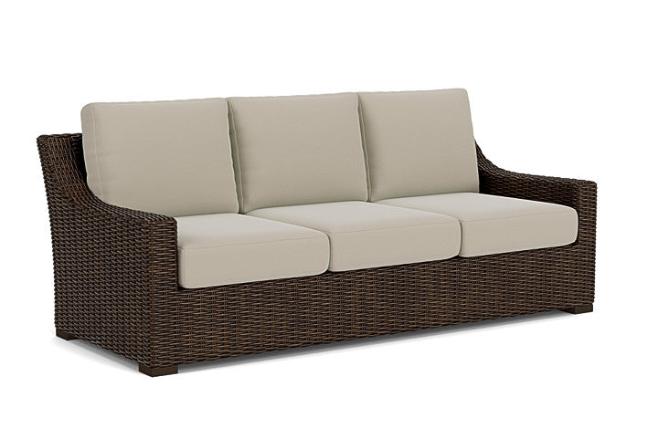 Lloyd Flanders - Mesa Sofa In Pecan Finish With Callen Driftwood Fabric - 2980550862023 view 1