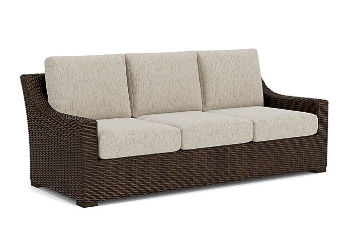 Lloyd Flanders - Mesa Sofa In Pecan Finish With Charlotte Sparrow Fabric - 298055086183 view 1