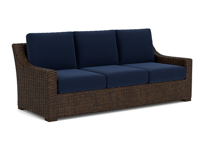 Lloyd Flanders - Mesa Sofa In Pecan Finish With Decorline Navy Fabric - 2980550862019 view 1
