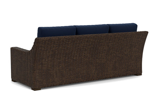 Lloyd Flanders - Mesa Sofa In Pecan Finish With Decorline Navy Fabric - 2980550862019 view 2