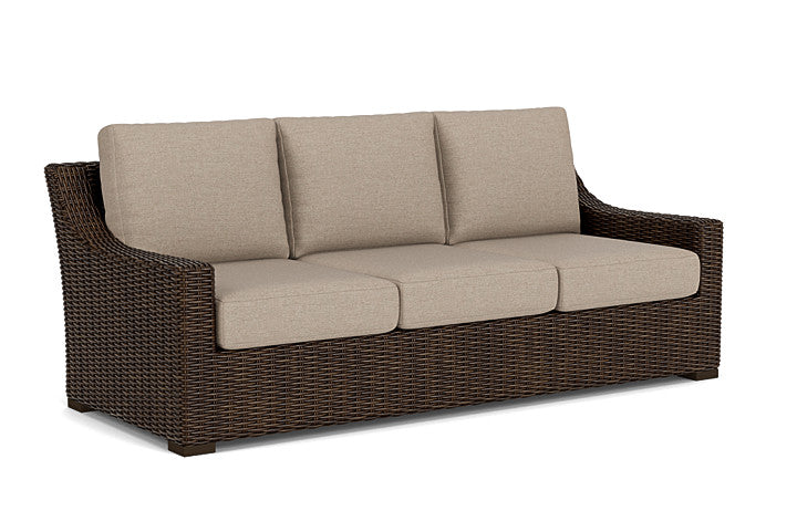 Lloyd Flanders - Mesa Sofa In Pecan Finish With Demo Oatmeal Fabric - 298055086080 view 1
