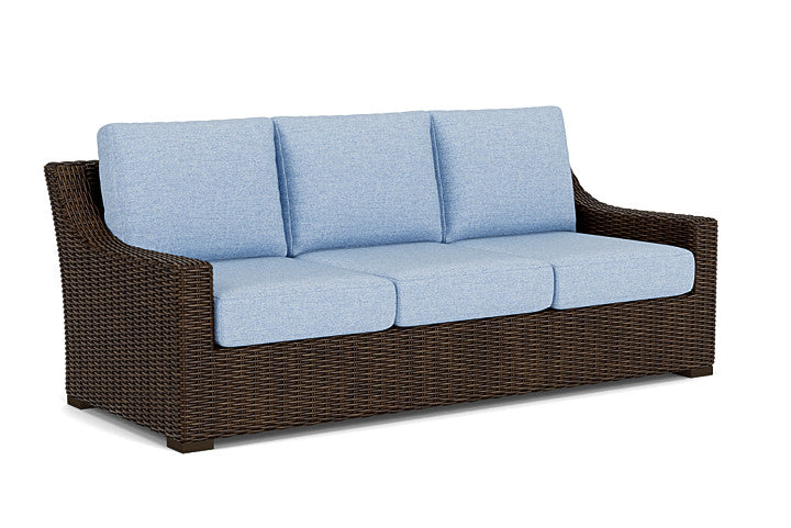 Lloyd Flanders - Mesa Sofa In Pecan Finish With Demo Skyway Fabric - 298055086065 view 1