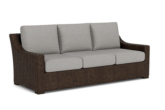 Lloyd Flanders - Mesa Sofa In Pecan Finish With Demo Stone Fabric - 298055086095 view 1