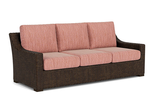 Lloyd Flanders - Mesa Sofa In Pecan Finish With Friendly Carnival Fabric - 2980550862043 view 1