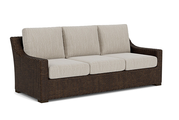 Lloyd Flanders - Mesa Sofa In Pecan Finish With Friendly Flax Fabric - 2980550862026 view 1