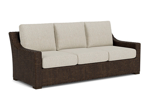 Lloyd Flanders - Mesa Sofa In Pecan Finish With Knotty Mineral Fabric - 2980550862046 view 1