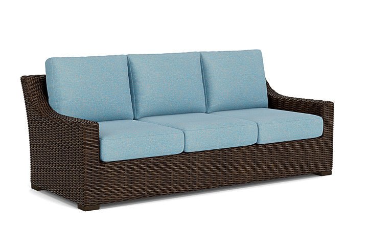 Lloyd Flanders - Mesa Sofa In Pecan Finish With Leeds Light Blue Fabric - 2980550862058 view 1
