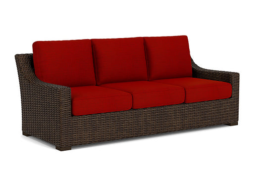 Lloyd Flanders - Mesa Sofa In Pecan Finish With Partyline Lollipop Fabric - 2980550862054 view 1