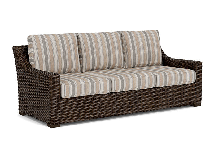 Lloyd Flanders - Mesa Sofa In Pecan Finish With Purveyor Pewter Fabric - 298055086146 view 1