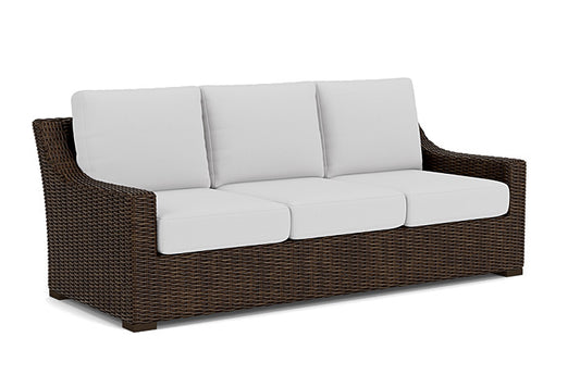 Lloyd Flanders - Mesa Sofa In Pecan Finish With Reflections Ice Fabric - 2980550862052 view 1