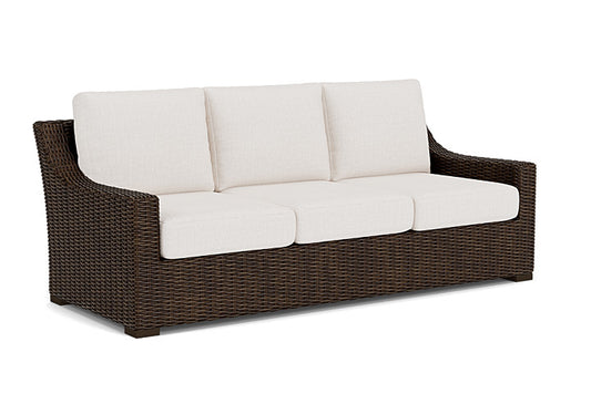 Lloyd Flanders - Mesa Sofa In Pecan Finish With Reflections Snow Fabric - 2980550862014 view 1