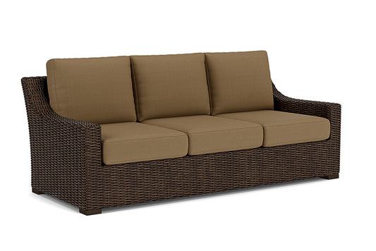 Lloyd Flanders - Mesa Sofa In Pecan Finish With Reflections Straw Fabric - 2980550862053 view 1