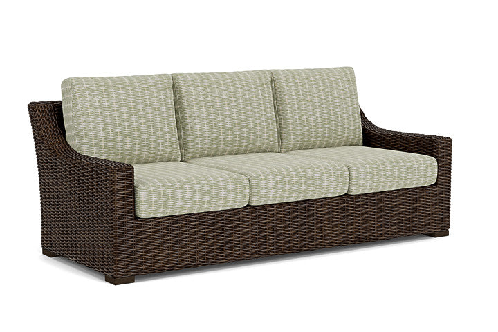 Lloyd Flanders - Mesa Sofa In Pecan Finish With Romulo Laurel Fabric - 2980550862049 view 1