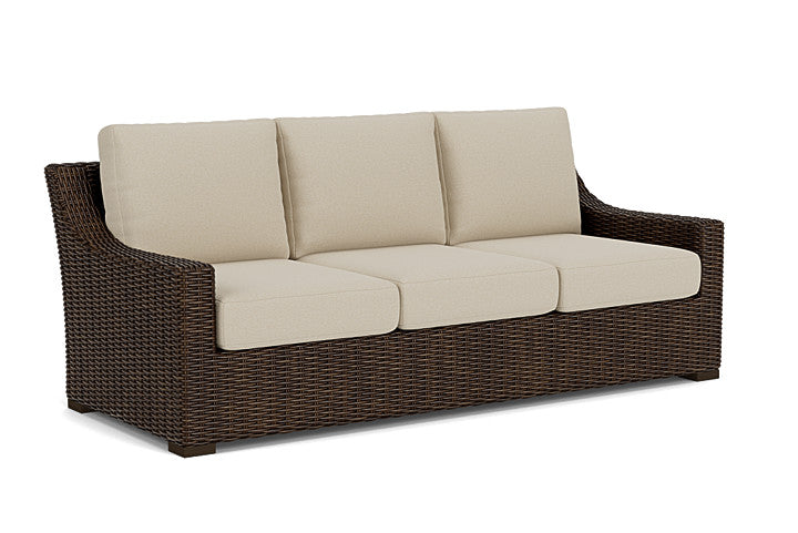 Lloyd Flanders - Mesa Sofa In Pecan Finish With Rumba Straw Fabric - 2980550862008 view 1