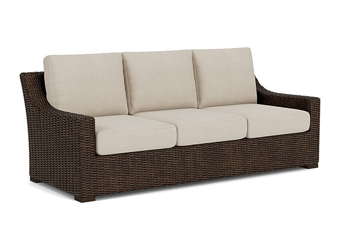 Lloyd Flanders - Mesa Sofa In Pecan Finish With Sandberg Flax Fabric - 2980550862027 view 1