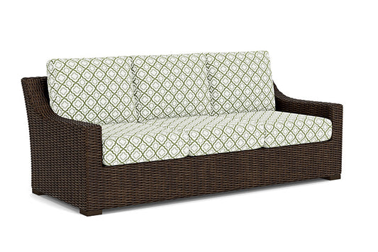 Lloyd Flanders - Mesa Sofa In Pecan Finish With Savannah Green Fabric - 2980550862064 view 1