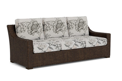 Lloyd Flanders - Mesa Sofa In Pecan Finish With Serena Floral Dove Fabric - 2980550862077 view 1