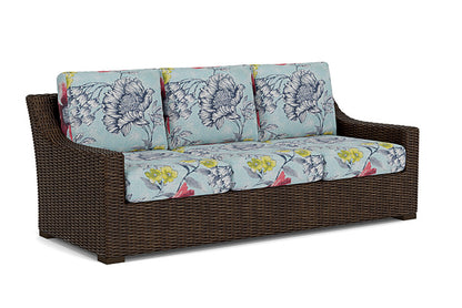 Lloyd Flanders - Mesa Sofa In Pecan Finish With Serena Floral Meadow Fabric - 2980550862079 view 1