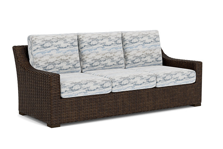 Lloyd Flanders - Mesa Sofa In Pecan Finish With Stratosphere Cloud Fabric - 2980550861966 view 1