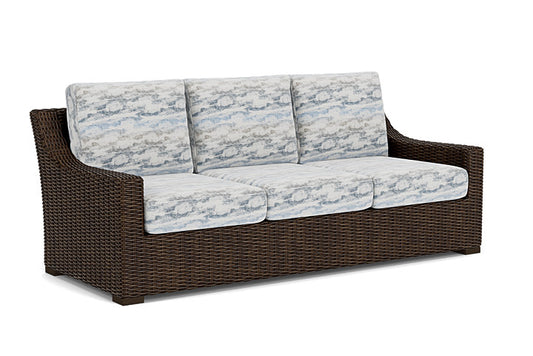 Lloyd Flanders - Mesa Sofa In Pecan Finish With Stratosphere Cloud Fabric - 2980550861966 view 1