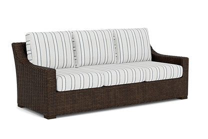 Lloyd Flanders - Mesa Sofa In Pecan Finish With Tamer Fog Fabric - 2980550862037 view 1