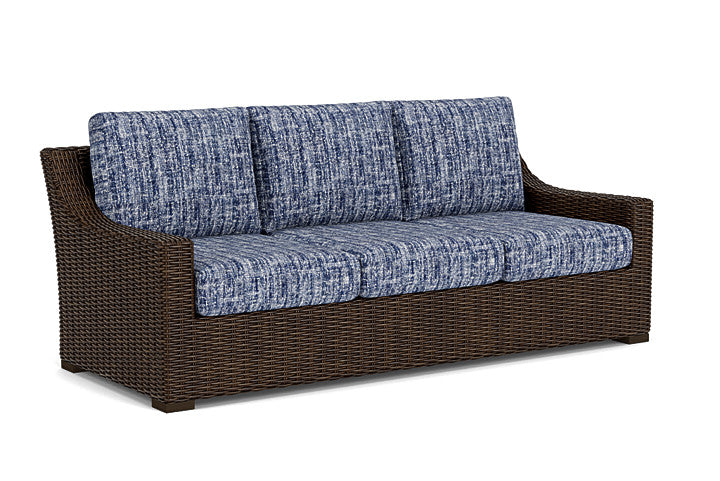 Lloyd Flanders - Mesa Sofa In Pecan Finish With Visions Cobalt Fabric - 298055086683 view 1