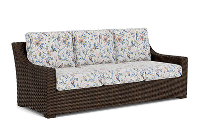 Lloyd Flanders - Mesa Sofa In Pecan Finish With Whimsical Bird Song Fabric - 2980550862080 view 1