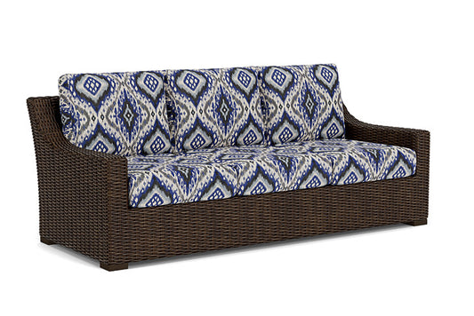 Lloyd Flanders - Mesa Sofa In Pecan Finish With Yoko Mediterranean Fabric - 298055086705 view 1