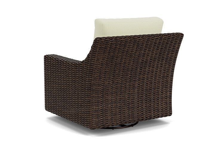 Lloyd Flanders - Mesa Swivel Glider Lounge Chair In Pecan Finish With Bamboo Bay Meadow Fabric - 2980910862060 view 2