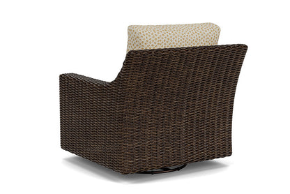 Lloyd Flanders - Mesa Swivel Glider Lounge Chair In Pecan Finish With Bebot Sisal Fabric - 2980910862048 view 2