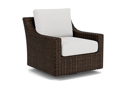 Lloyd Flanders - Mesa Swivel Glider Lounge Chair In Pecan Finish With Canvas Natural Fabric - 298091086159 view 1