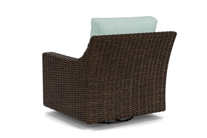 Lloyd Flanders - Mesa Swivel Glider Lounge Chair In Pecan Finish With Demo Mist Fabric - 298091086066 view 2