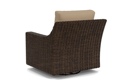 Lloyd Flanders - Mesa Swivel Glider Lounge Chair In Pecan Finish With Fife Sahara Fabric - 298091086742 view 2