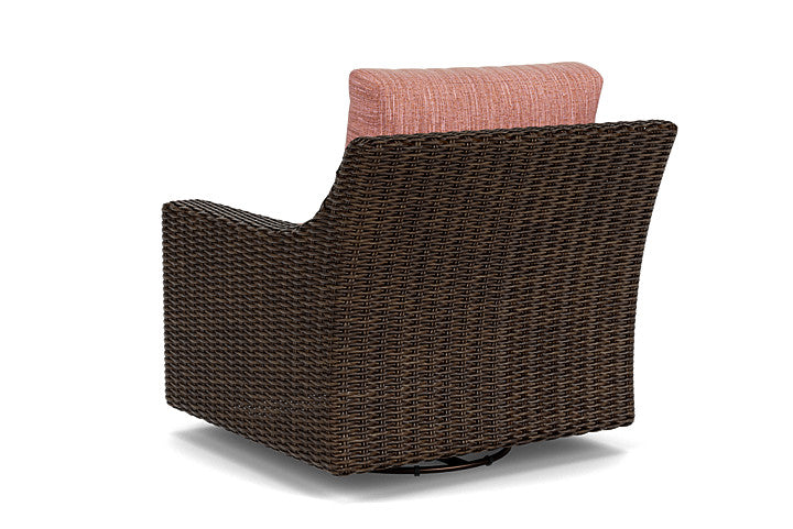 Lloyd Flanders - Mesa Swivel Glider Lounge Chair In Pecan Finish With Friendly Carnival Fabric - 2980910862043 view 2