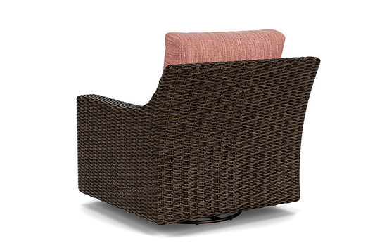Lloyd Flanders - Mesa Swivel Glider Lounge Chair In Pecan Finish With Friendly Carnival Fabric - 2980910862043 view 2