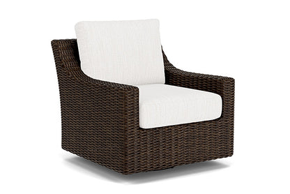 Lloyd Flanders - Mesa Swivel Glider Lounge Chair In Pecan Finish With Friendly Natural Fabric - 2980910862042 view 1