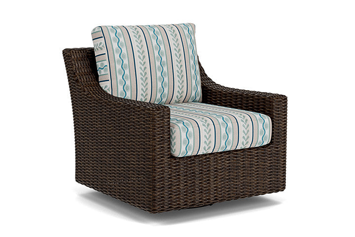 Lloyd Flanders - Mesa Swivel Glider Lounge Chair In Pecan Finish With Ilona Resort Fabric - 2980910862069 view 1