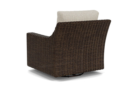 Lloyd Flanders - Mesa Swivel Glider Lounge Chair In Pecan Finish With Knotty Mineral Fabric - 2980910862046 view 2